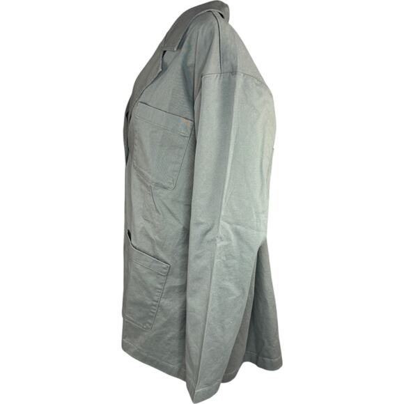 Joan Rivers Signature Twill Chore Jacket with Buttons Dusty Olive 1X NWOT - Picture 3 of 13